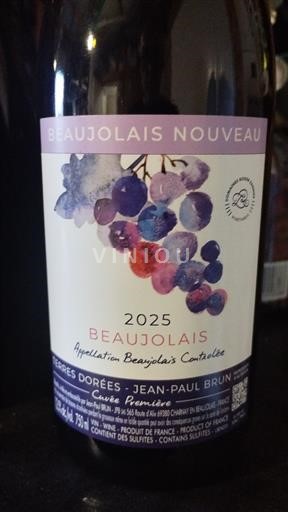 Beaujolais Jean-Paul Brun Première 2025