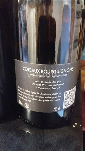 Bourgogne Bourgognebackar Pascal Prunier-Bonheur Le petit Bonheur 2022