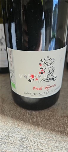 Loiren laakso Saint-Nicolas-De-Bourgueil Domaine L'Arpenty Fruit Défendu 2022