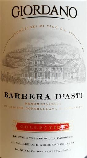 Piemont Barbera d'Asti Giordano Vini Collection 2020