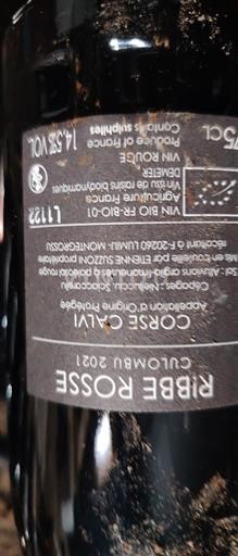 Córsega Não especificado Clos Culombu Ribbe Rosse 2021