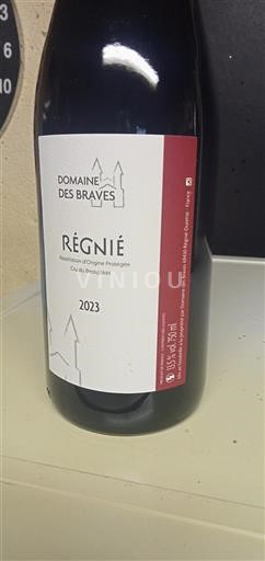 Beaujolais Régnié Domaine S Braves 2023
