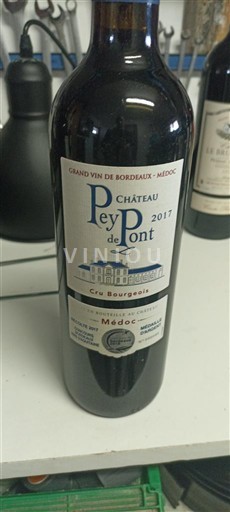 Bordeaux Médoc Cru Bourgeois Château Pey de Pont 2017
