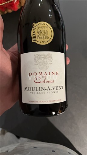 Beaujolais Moulin-à-vent Grand Cru Domaine Colonat Vieilles Vignes 2023