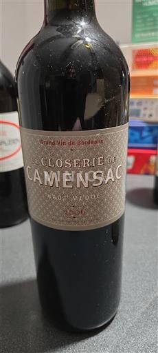 Bordeaux Haut-Médoc La Closerie de Camensac 2021