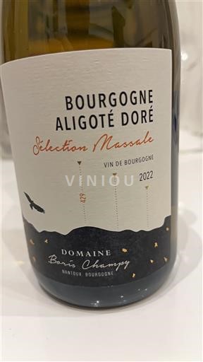 Bourgogne Bourgogne Aligoté Domaine Boris Champy Sélection Massale 2022