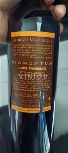 Jihozápad Côtes de Gascogne Georges Vigouroux Pigmentum Gros Manseng 2015