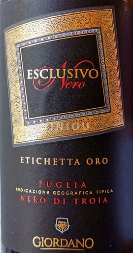 Apúlia Giordano Vini Nero di Troia - Esclusivo Nero 2024