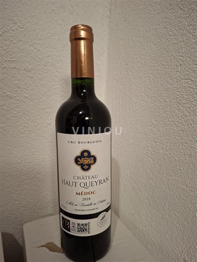 Bordo Медок Château Haut Queyran Cru bourgeois 2018