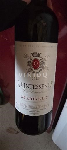 Bordeaux Margaux La Demoiselle Quintessence 2008