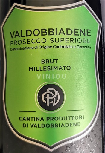 Vénétie Prosecco Cantina Produttori di Valdobbiadene Prosecco Superiore Brut Millesimato 2024
