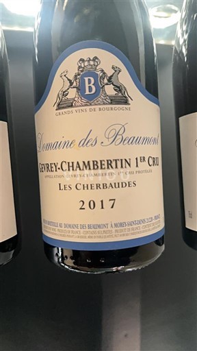 Bourgogne Gevrey-chambertin Premier Cru Domaine S Beaumont Les Cherbaudes 2017