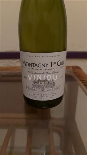Burgundija Montagny Premier Cru Domaine Chamilly La Condemine du Vieux Château 2017