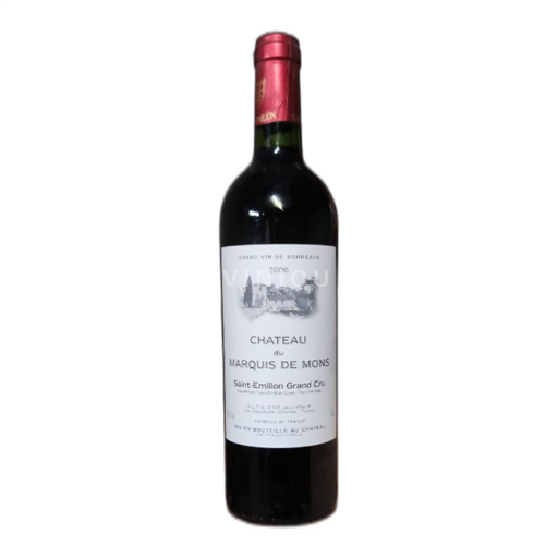 Burdeos Saint-Émilion Gran Cru Château Marquis de Mons 2006