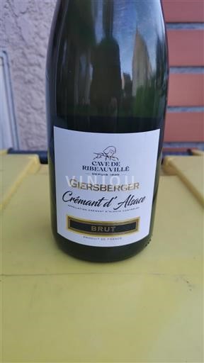 Alsace Crémant d'Alsace Cave de Ribeauvillé Giersberger Ikke-årgang