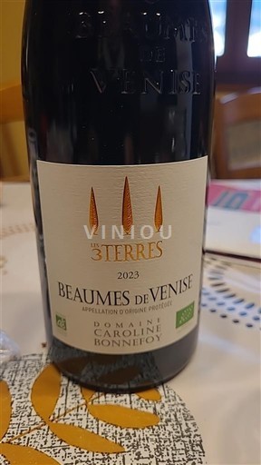 Rhône Valley Beaumes de Venise Domaine Caroline Bonnefoy Les 3 Terres 2023