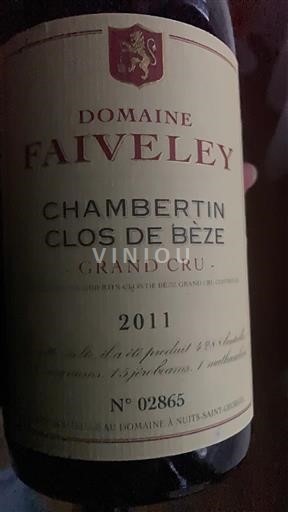 Borgogna Chambertin-Clos-de-Bèze Grand Cru Domaine Faiveley Chambertin Clos de Bèze 2011