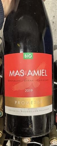 Roussillon Côtes del Roussillon Villages Mas Amiel Promesse 2019