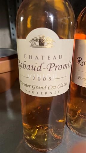 Bordeaux Sauternes Premier Grand Cru Rabaud Promis 2005