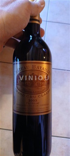 Bordeaux Pauillac Grand Cru Château Batailley 2003