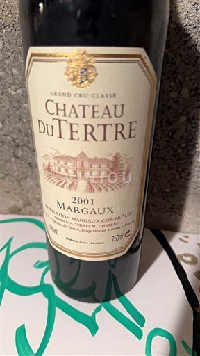 Bordeaux Margaux Grand Cru Château Tertre 2001