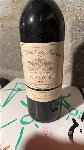 Bordeaux Haut-Médoc Closerie de Malescasse Réserve du Château 1999