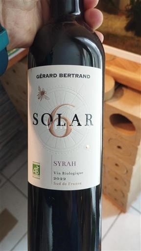 Rượu vang Rouge sec Solar 6 Gérard Bertrand 2022 Pháp Languedoc và Roussillon Vùng đất Oc IGP