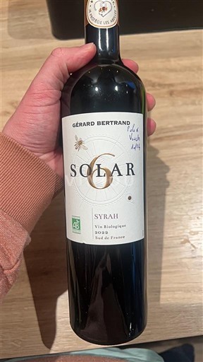 Languedoc et Roussillon Pays d'oc Gérard Bertrand Solar 6 2022