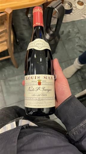Bourgogne Nuits-Saint-Georges Louis Max Les Lièvres 2016