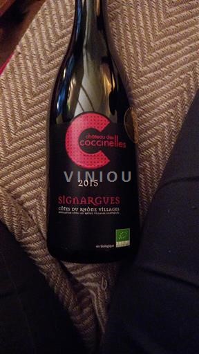 Wines Rouge sec Signargues Château S Coccinelles 2015 France Rhône Valley Côtes du Rhône Villages AOC