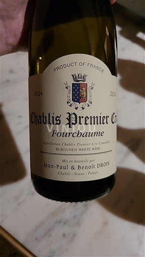 Bourgogne Chablis Premier Cru Premier Cru Jean-Paul & Benoît Droin Fourchaume 2024