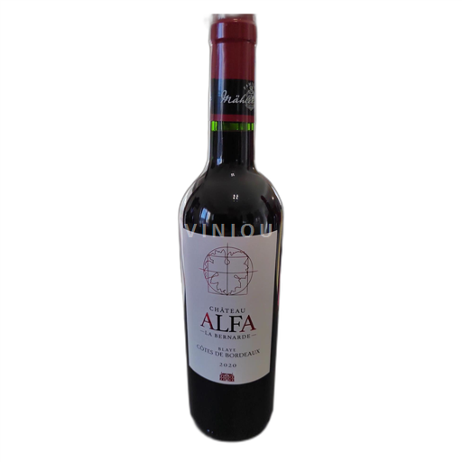 Bordeaux Blaye Côtes de Bordeaux Château Alfa La Bernarde 2020