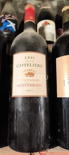 Bordeaux Saint-Émilion Léo de la Gaffelière Sélection d'Excellence 2017