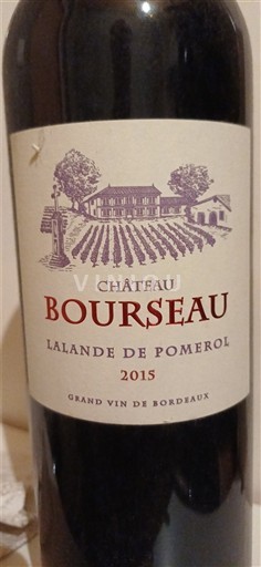 Bordeaux Lalande-de-Pomerol Château Bourseau 2015