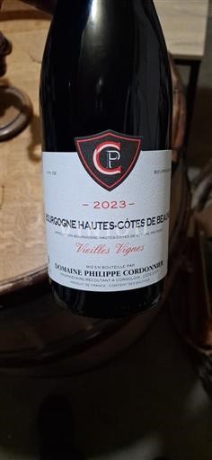 Borgoña Hautes Côtes de Beaune Domaine Philippe Cordonnier Vieilles Vignes 2023