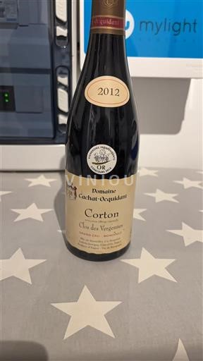 Burgundy Corton Grand Cru Domaine Cachat-Ocquidant Clos des Vergennes 2012