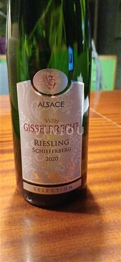Elsass Riesling Château Willy Gisselbrecht Schieferberg 2020