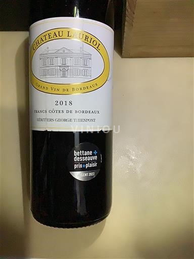 Bordeaux Francs, obroni Bordeauxa Château Lauriol Nicolas Thienpont vigneron 2018