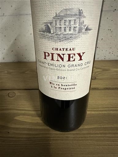 Bordeaux Saint-Émilion Grand Cru Château Piney 2021