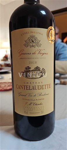 Bordeaux Graves-de-Vayres Château Cantelaudette Prestige 2018