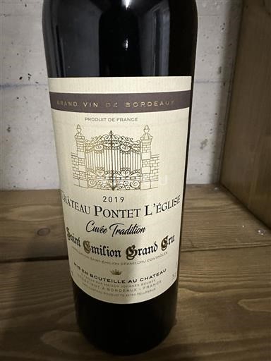 Bordeaux Saint-Émilion Grand Cru Grand Cru Château Pontet L'Église Tradition 2019