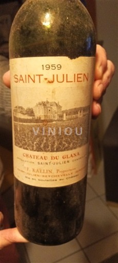 Bordeaux Saint-Julien Château Glana 1959