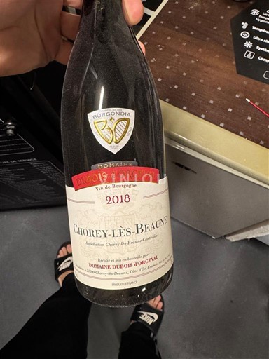 Burgundy Chorey-lès-Beaune Domaine Dubois D’Orgeval 2018
