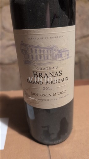 Bordeaux Moulis-en-Médoc Château Branas Grand Poujeaux 2015
