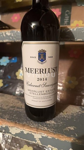Região Costeira Stellenbosch Meerlust Estate Cabernet Sauvignon 2014
