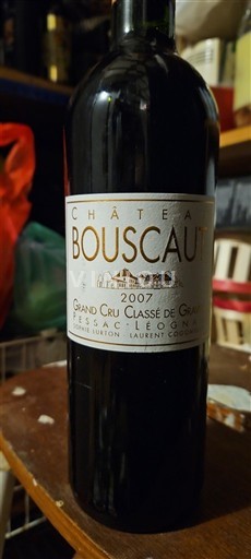 Bordeaux Pessac-Léognan Grand Cru Classé de Graves Château BOUSCAUT 2007