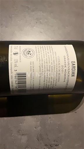 Languedoc-Roussillon Coteaux de Béziers Gardian Grande Réserve 2021