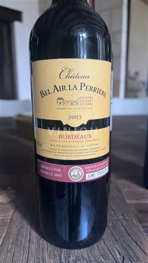 Burdeos Bordeaux Château Bel Air La Perriere 2005