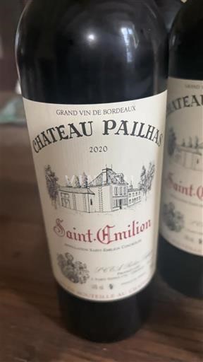 Bordéus Saint-Émilion Château Pailhas 2020