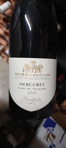Borgoña Mercurey Tupinier-Bautista Clos de Touches 2019